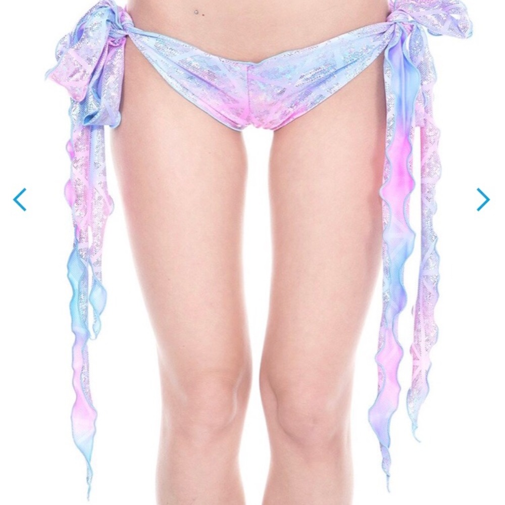 Iheartraves mermaid side tie rave bottoms